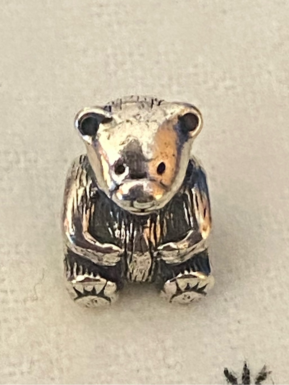 Retired Pandora Teddy Bear Charm